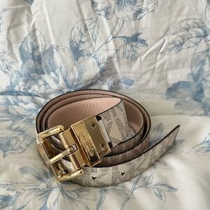 Michael Kors Gold Buckle Reversible Belt
